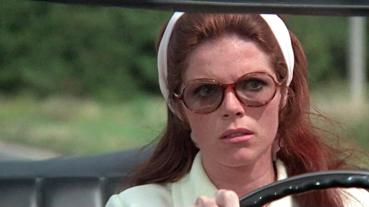 La dama del coche con gafas y un fusil